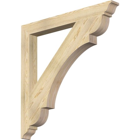 Ekena Millwork Olympic Traditional Rough Sawn Bracket, Douglas Fir, 4"W x 40"D x 40"H BKT04X40X40OLY01RDF